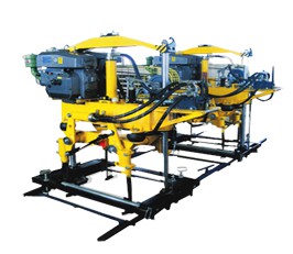 YD-22型液壓搗固機,雙導柱框架結構，單缸升降方式